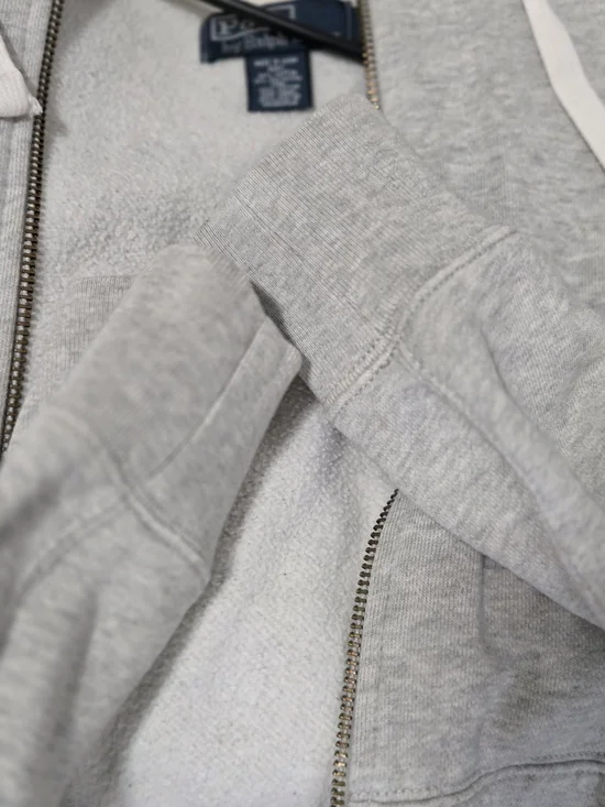 Polo Ralph Lauren Light Gray Zip-Up Hoodie XXL Mens - Picture 6 of 6